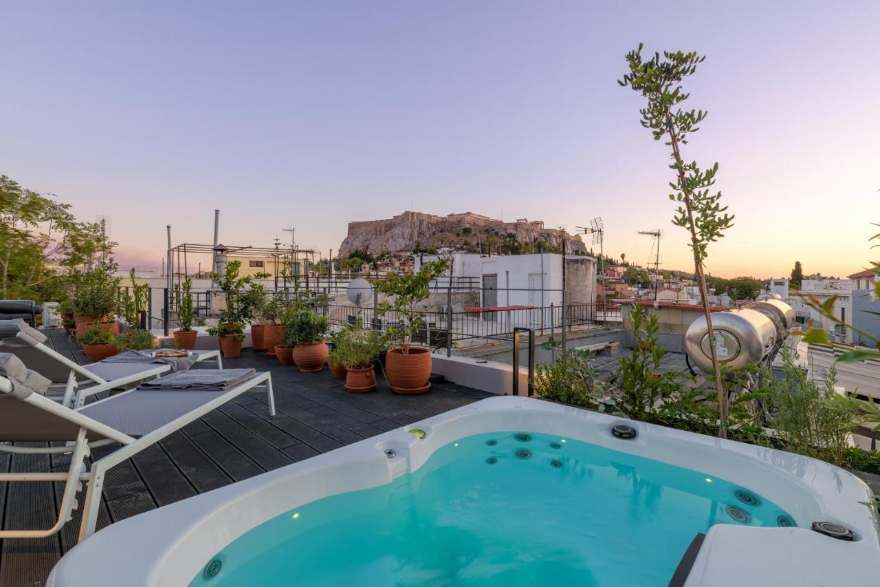 Meno Suite with Private Terrace - Jaccuzzi, Acropolis View Atene Esterno foto