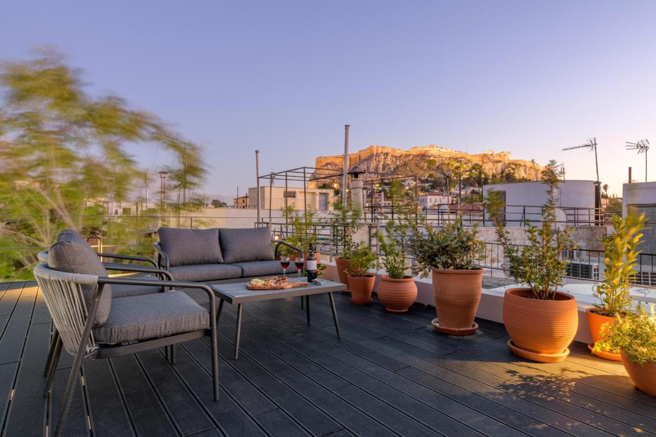 Meno Suite with Private Terrace - Jaccuzzi, Acropolis View Atene Esterno foto
