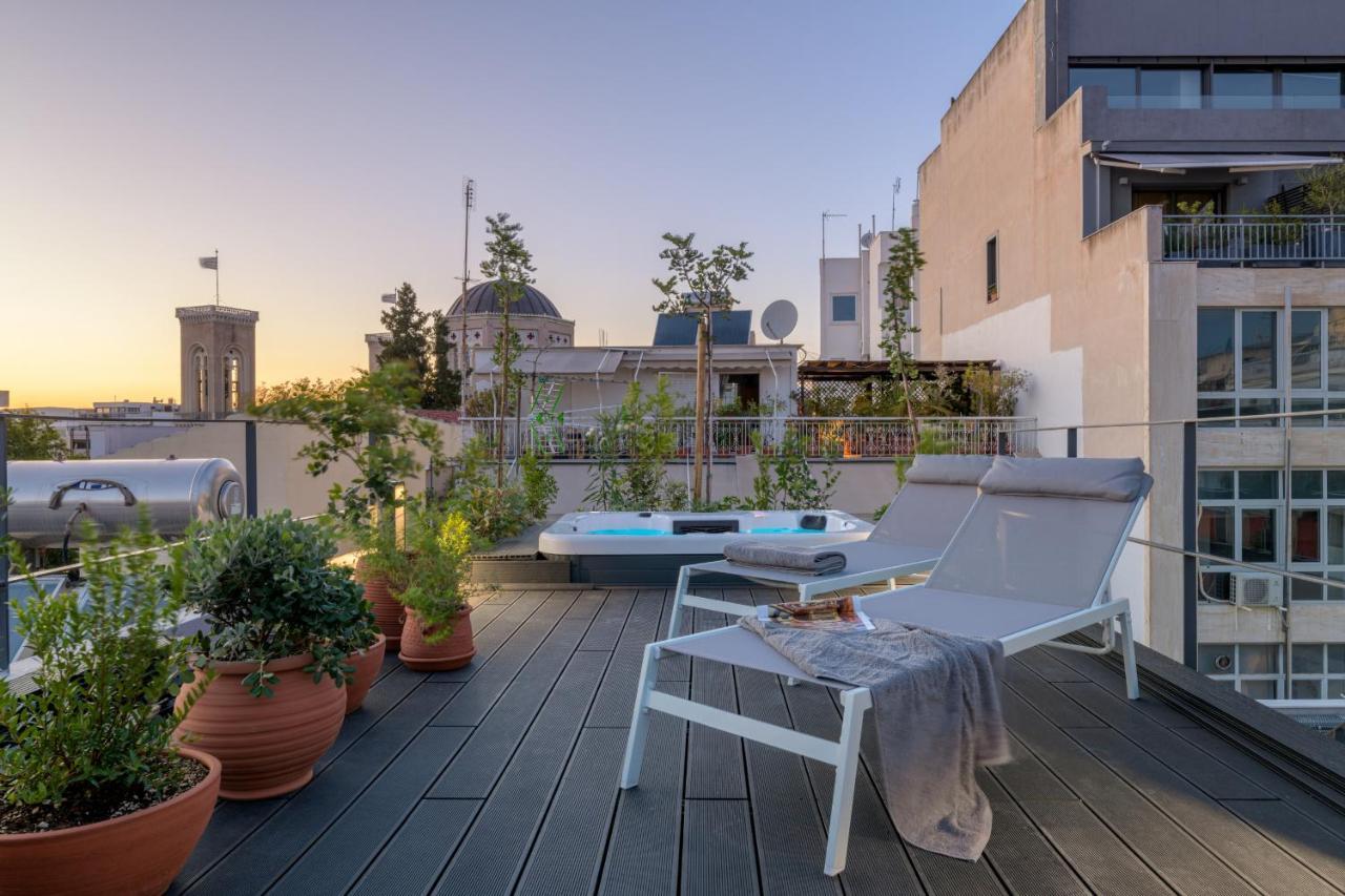 Meno Suite with Private Terrace - Jaccuzzi, Acropolis View Atene Esterno foto